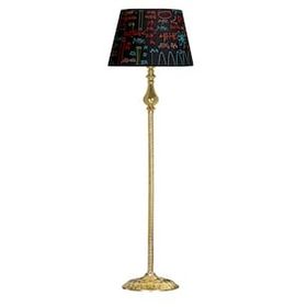 Vinner VNRMADGKLMB072 Madelyn Kimya Desenli Gold Kaplama Burgulu Metal Lambader