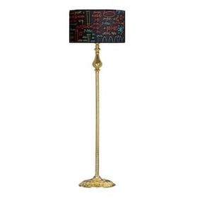 Vinner VNRMADGKLMB072 Madelyn Kimya Desenli Gold Kaplama Burgulu Metal Lambader