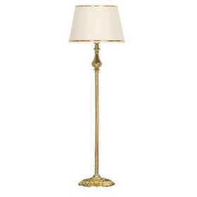 Vinner VNRMADGKLMB081 Madelyn Gold Şeritli Beyaz Gold Kaplama Burgulu Metal Lambader