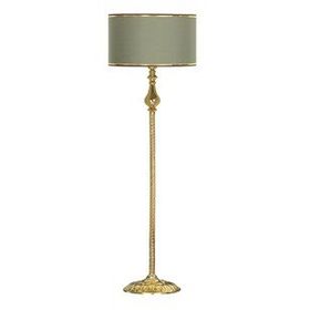 Vinner VNRMADGKLMB086 Madelyn Gold Şeritli Haki Gold Kaplama Burgulu Metal Lambader
