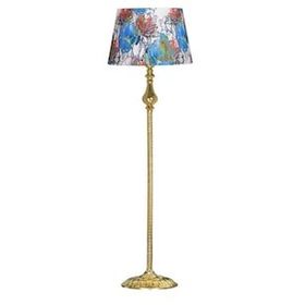 Vinner VNRMADGKLMB097 Madelyn Flowers Desenli Gold Kaplama Burgulu Metal Lambader