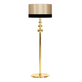 Vinner VNRNOAMSL04 Vega Gold Kaplama Üçlü Küre Düz Metal Mataro Siyah Lambader