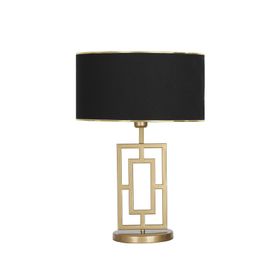Vinner VNRPUGLIAEMGA01031 Puglia Eskitme Mat Gold Metal Gold Siyah Abajur