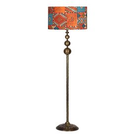 Vinner VNRVGAEKLMB036 Vega Eskitme Üçlü Küre Tek Ayaklı Metal Cappadocia Desenli Lambader