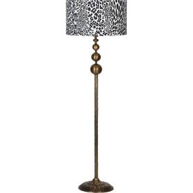 Vinner VNRVGAEKLMB075 Vega Eskitme Üçlü Küre Tek Ayaklı Metal Leopar Desenli Lambader