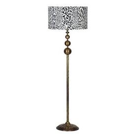 Vinner VNRVGAEKLMB075 Vega Eskitme Üçlü Küre Tek Ayaklı Metal Leopar Desenli Lambader