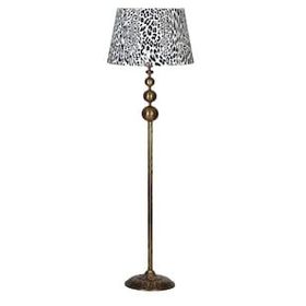Vinner VNRVGAEKLMB075 Vega Eskitme Üçlü Küre Tek Ayaklı Metal Leopar Desenli Lambader