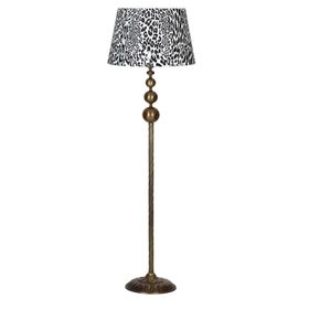 Vinner VNRVGAEKLMB075 Vega Eskitme Üçlü Küre Tek Ayaklı Metal Leopar Desenli Lambader