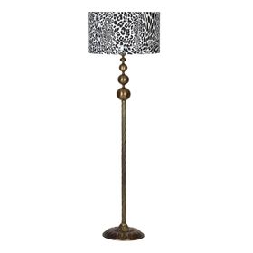 Vinner VNRVGAEKLMB075 Vega Eskitme Üçlü Küre Tek Ayaklı Metal Leopar Desenli Lambader