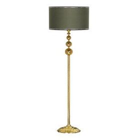 Vinner VNRVGAGKLMB025 Vega Gold Üçlü Küre Tek Ayaklı Metal Krom Şeritli Haki Lambader