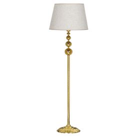 Vinner VNRVGAGKLMB070 Vega Gold Üçlü Küre Tek Ayaklı Metal Beyaz Kırçıl Lambader