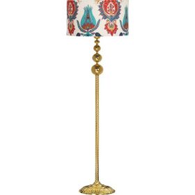 Vinner VNRVGAGKLMB096 Vega Gold Üçlü Küre Tek Ayaklı Metal Lale Desenli Lambader