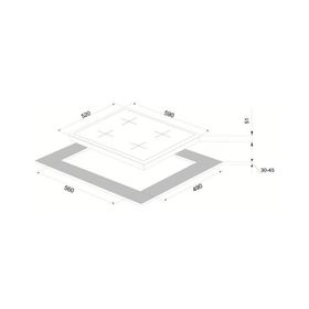 Vinola 6310.01B Beyaz Ankastre Ocak