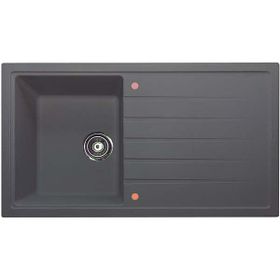 Vinox 50x86 VX004 Antrasit Tek Göz Granit Eviye