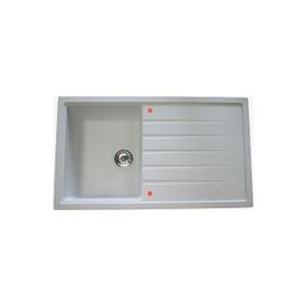 Vinox 50x86 VX004 Beyaz Tek Göz Granit Eviye