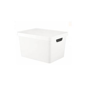 Vinto 17 lt Ekru Kapaklı Kutu