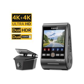 Viofo A229 Ultra 4K+4K Sony Starvis 2 Sensörlü Dual HDR Wi-Fi 6 GPS'li 2 Kameralı Ön ve Arka Dış Su Geçirmez Araç Kamerası