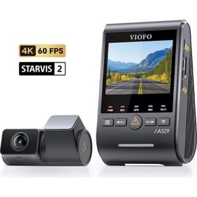 Viofo A329S 4K 60 FPS 2K Wi-Fi 6 HDR Sony Starvis 2 Sensör GPS'li 2 Kameralı Ön ve Arka SSD Destekli Araç Kamerası