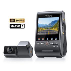 Viofo A329S 4K 60 FPS 2K Wi-Fi 6 HDR Sony Starvis 2 Sensör GPS'li 2 Kameralı Ön ve Arka SSD Destekli Araç Kamerası
