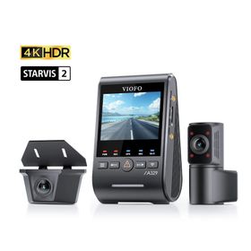 Viofo A329SW 4K+2K+2K Sony Starvis 2 Sensör 3 Kameralı Ön İç Arka Dış Su Geçirmez GPS'li Araç Kamerası