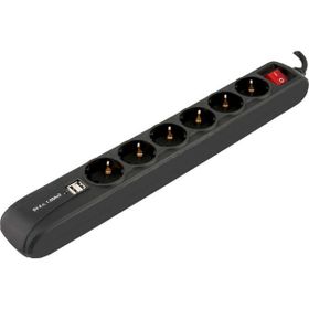 Violeda TVL-6010 Siyah 6'lı Usb Akım Koruma Grup Priz