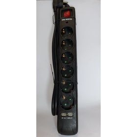 Violeda TVL-6010 Siyah 6'lı Usb Akım Koruma Grup Priz