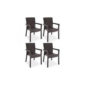 Violet Rattan 4 Adet Sandalye