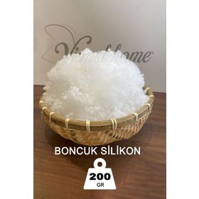 Vionel Home 1. Kalite Boncuk Silikon Elyaf 200 gr Beyaz Yastık Oyuncak Dolgusu