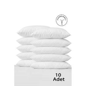 Vionel Home 10'lu Pamuklu 50x70 Beyaz İç Astar Fermuarlı Yastık Kılıfı