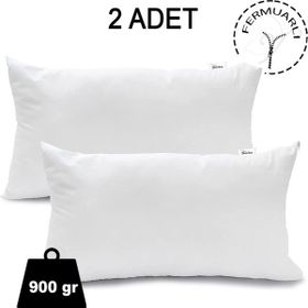Vionel Home 900 gr 50x70 cm Beyaz 2 Adet Fermuarlı Antialerjik Yastık Boncuk Silikon Pamuklu Kılıf