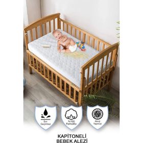 Vionel Home Pamuk Kapitone Full Kenar Fitted Bebek ve Çocuk Yatak Koruyucu