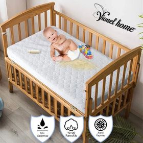 Vionel Home Pamuk Kapitone Full Kenar Fitted Bebek ve Çocuk Yatak Koruyucu