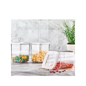 Vip Ahmet 3x900 ml Kare Saklama Kabı