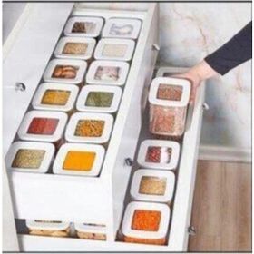 Vip Ahmet VASK700 Kare Vakumlu 6x700 ml Şeffaf Saklama Kabı