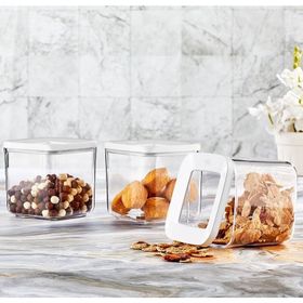 Vip Ahmet VP-186 3x700 ml Kare Saklama Kabı
