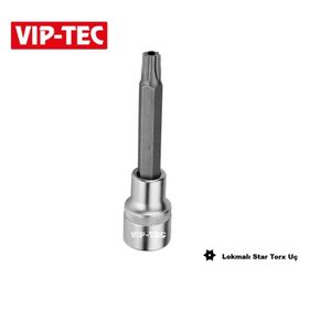 VIP-TEC 1/2 T30 Uzun Delikli Lokmalı Torx Uç