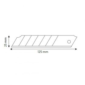 VIP-TEC Profesyonel 25 mm Maket Bıçağı Yedeği