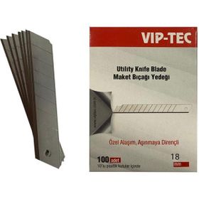 VIP-TEC VT875000 18 mm 10'lu Büyük Maket Bıçağı Yedeği
