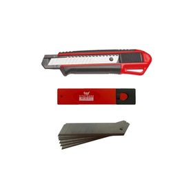 VIP-TEC VT875101 160x18 mm Profesyonel Plastik Maket Bıçağı+10 Adet Yedek Başlığı
