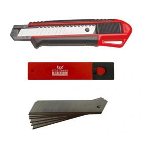VIP-TEC VT875101 160x18 mm Profesyonel Plastik Maket Bıçağı+10 Adet Yedek Başlığı