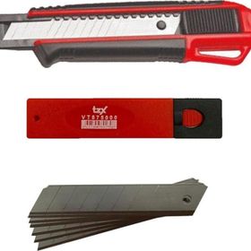 VIP-TEC VT875101 160x18 mm Profesyonel Plastik Maket Bıçağı+10 Adet Yedek Başlığı