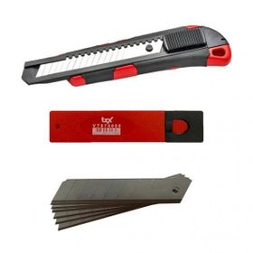 VIP-TEC VT875117 160x20 mm Metal Profesyonel Maket Bıçağı+10 Adet Yedek