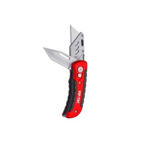 VIP-TEC VT875159 Kırmızı Çift Fonksiyonlu Metal Katlanır Bıçak