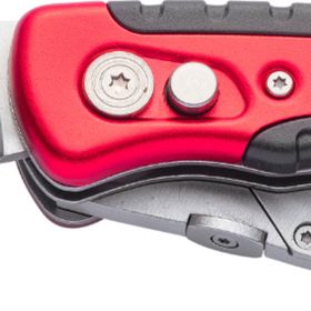 VIP-TEC VT875159 Kırmızı Çift Fonksiyonlu Metal Katlanır Bıçak
