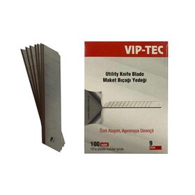 VIP-TEC VT876000 9 mm 10'lu Küçük Maket Bıçağı Yedeği