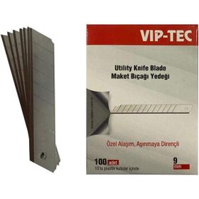 VIP-TEC VT876000 9 mm 10'lu Küçük Maket Bıçağı Yedeği