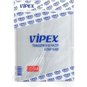 Vipex A4 10'lu Şeffaf Hazır Kitap Kabı
