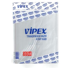 Vipex A4 10'lu Şeffaf Hazır Kitap Kabı