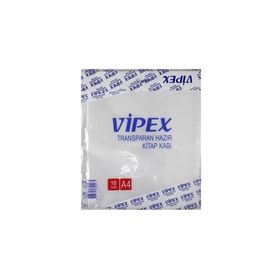 Vipex A4 10'lu Şeffaf Hazır Kitap Kabı