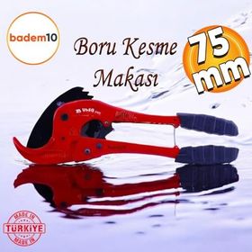 Vira Pvc Profesyonel Plastik Boru Kesme Makası 75 mm Çelik